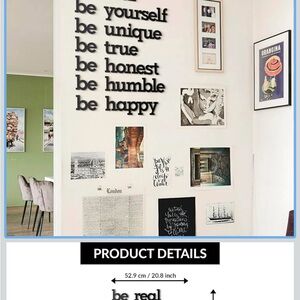 Wall Decal Set - Black Inspirational Phrase Decor